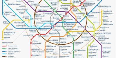 O Metro de Moscovo mapa