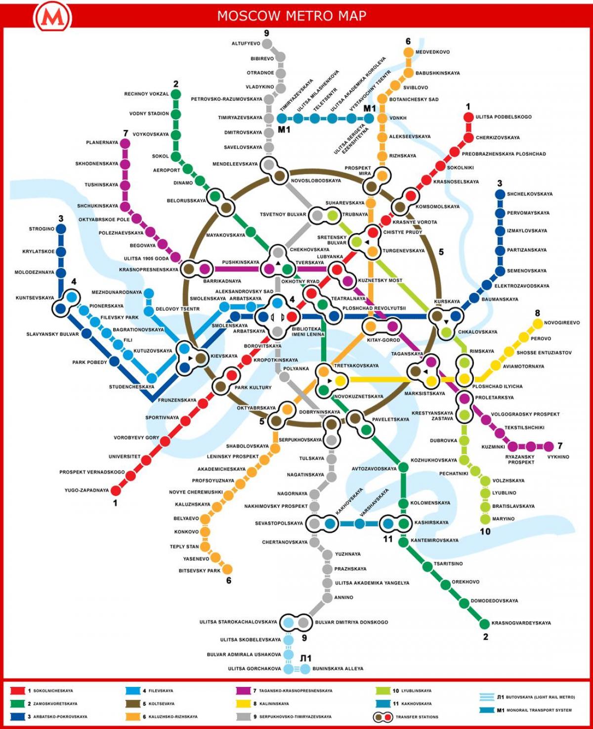 mapa do metrô de Moscou