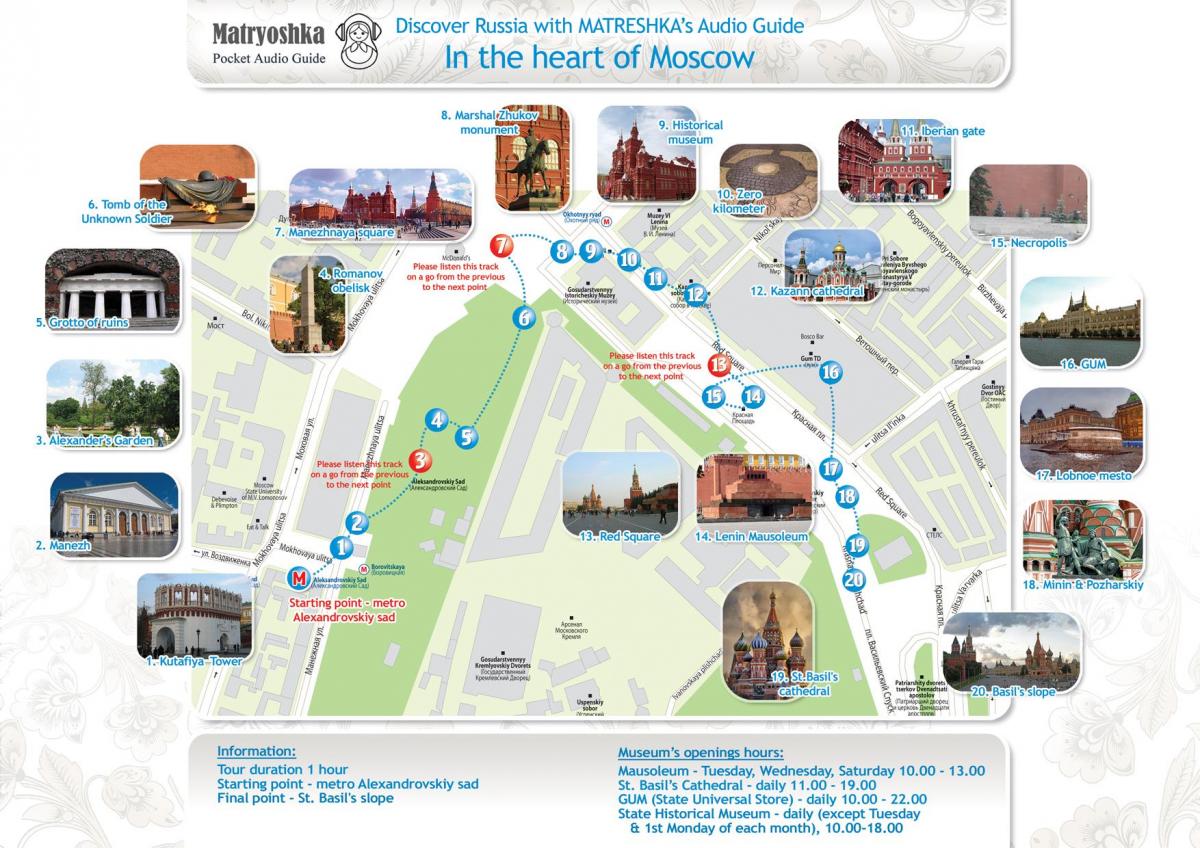 Moscou mapa de viagens