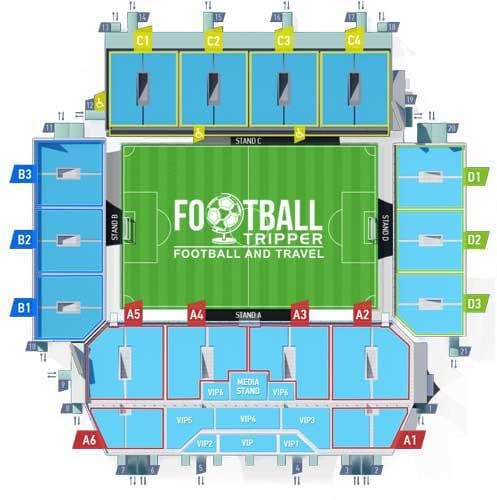mapa de Moscovo estádio