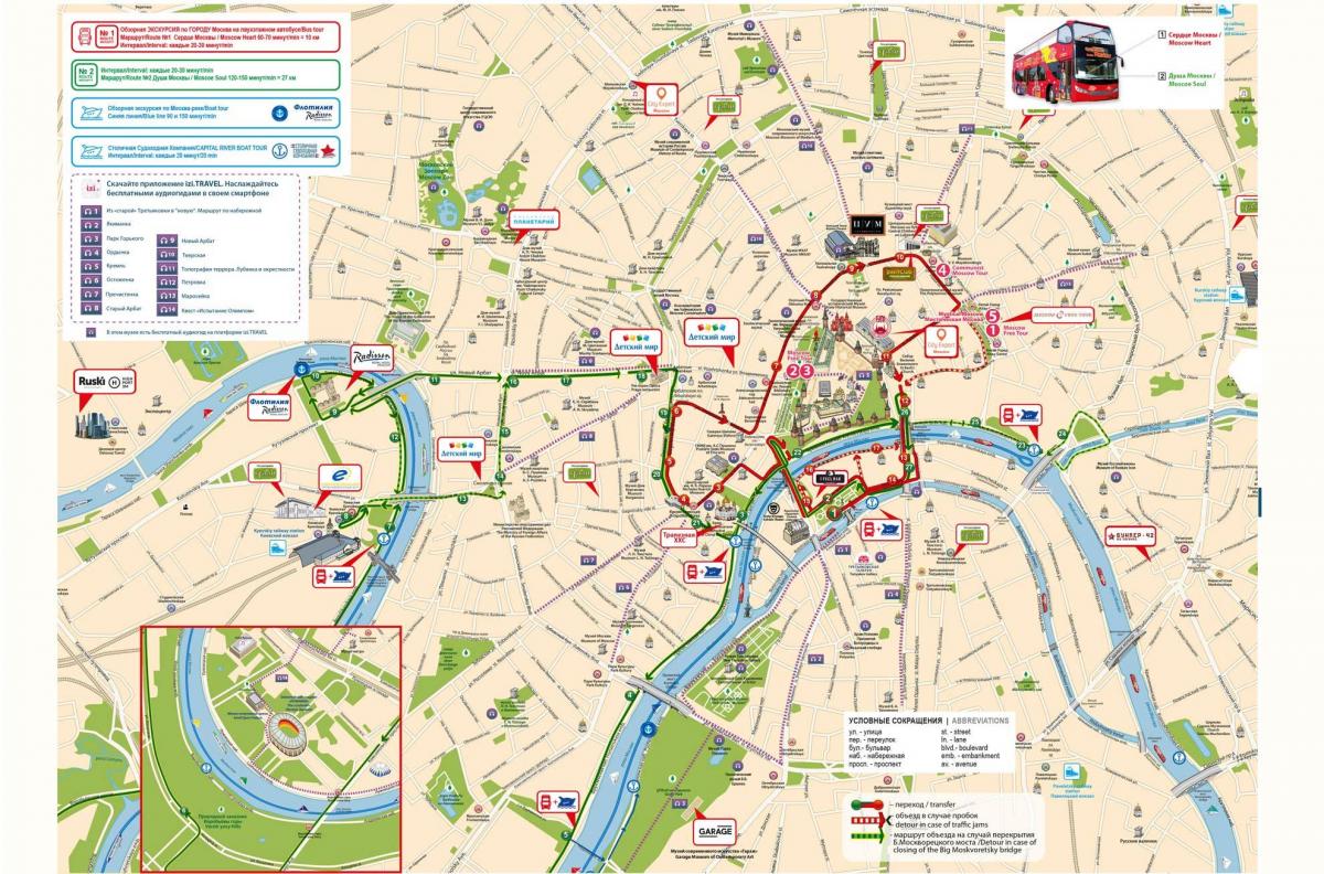 Moskva mapa de ônibus