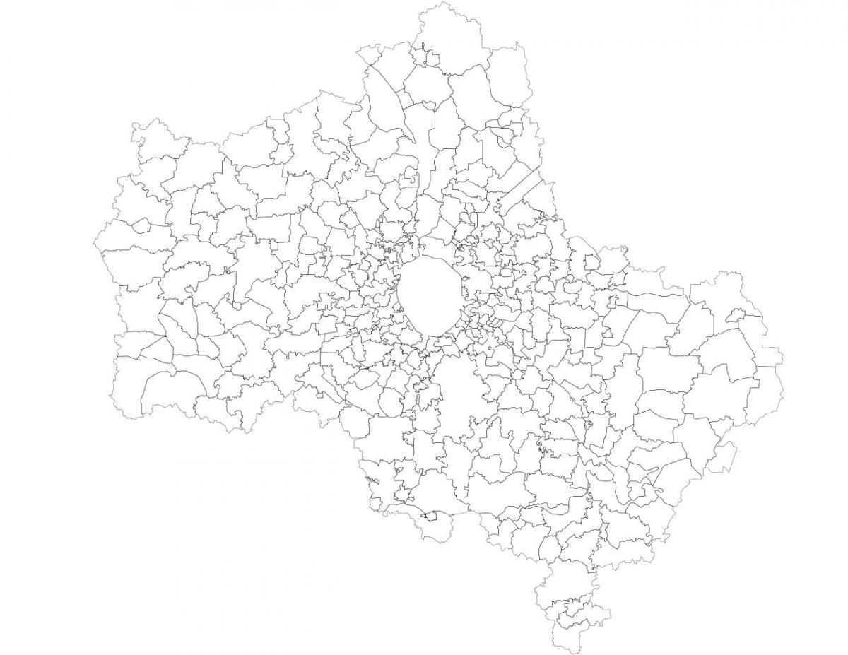 Moskva municípios mapa
