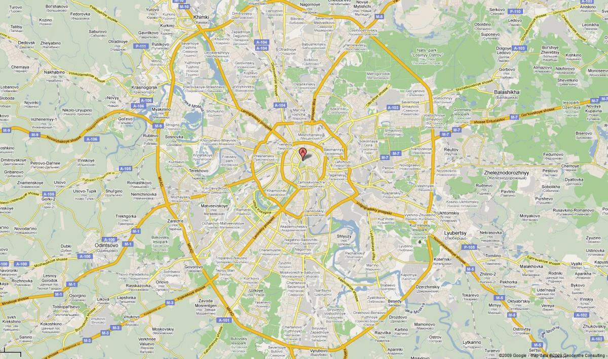 Moskva rodovia mapa