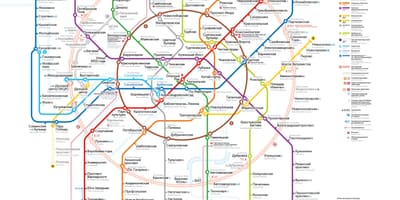 Metrô de Moscou mapa