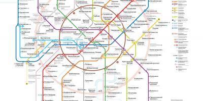 Metrô de Moscou mapa