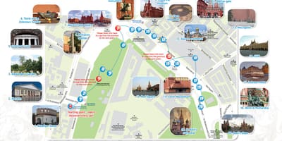 Moscou mapa de viagens