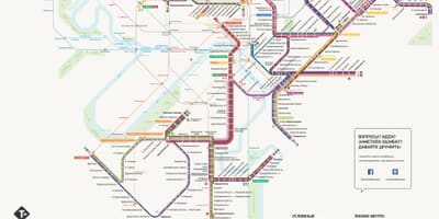 Mapa de Moscovo eléctrico