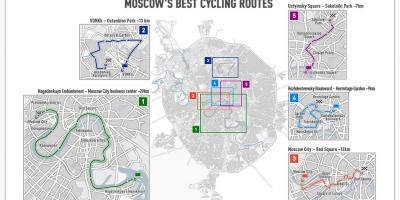 Moskva, o mapa da bicicleta