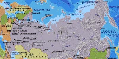 Mapa de Moscovo, Rússia
