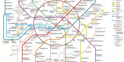 Moskva mapa de transporte