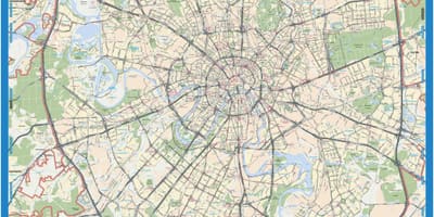 Moskva mapa geográfico