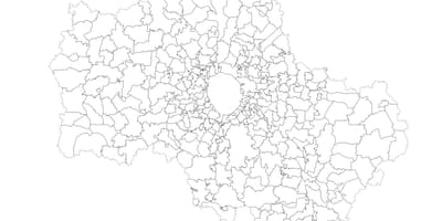 Moskva municípios mapa