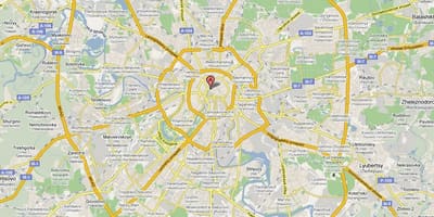Moskva subúrbio mapa