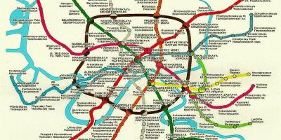Moscou mapa ferroviário