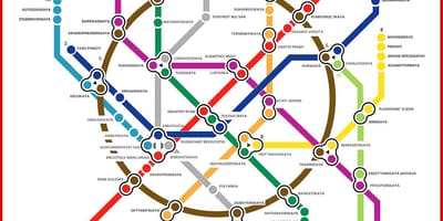 Mapa do metrô Moskau