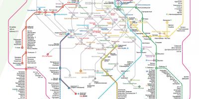 Mapa de Moscovo trem